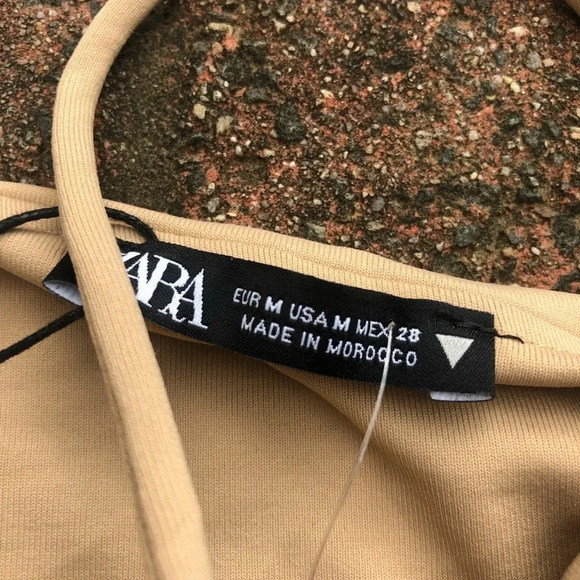 NWT ZARA NUDE ALL I WANT IS PANCAKES BODYSUIT - Picture 5 of 5